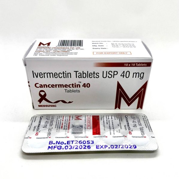 Cancermectin-40 (Ивермектин 40мг) 100таблеток