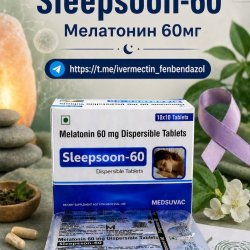Sleepsoon-60 (Мелатонин 60мг) 10 таблеток